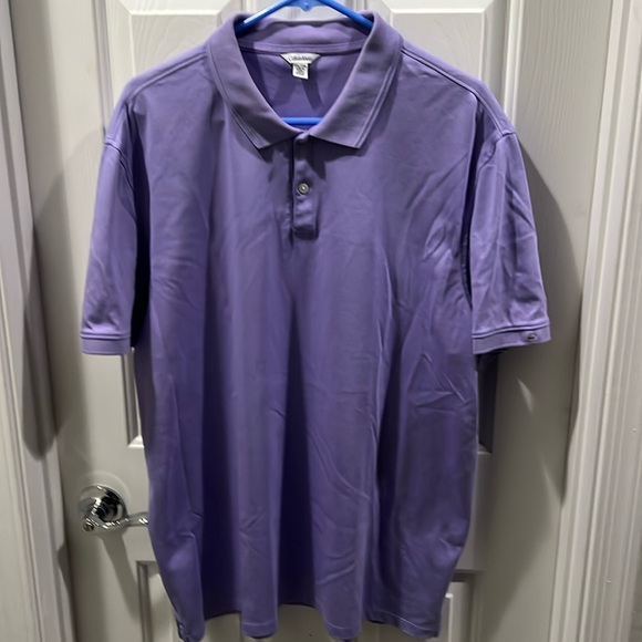 Calvin Klein XXL Purple Short Sleeve Polo - Picture 1 of 1